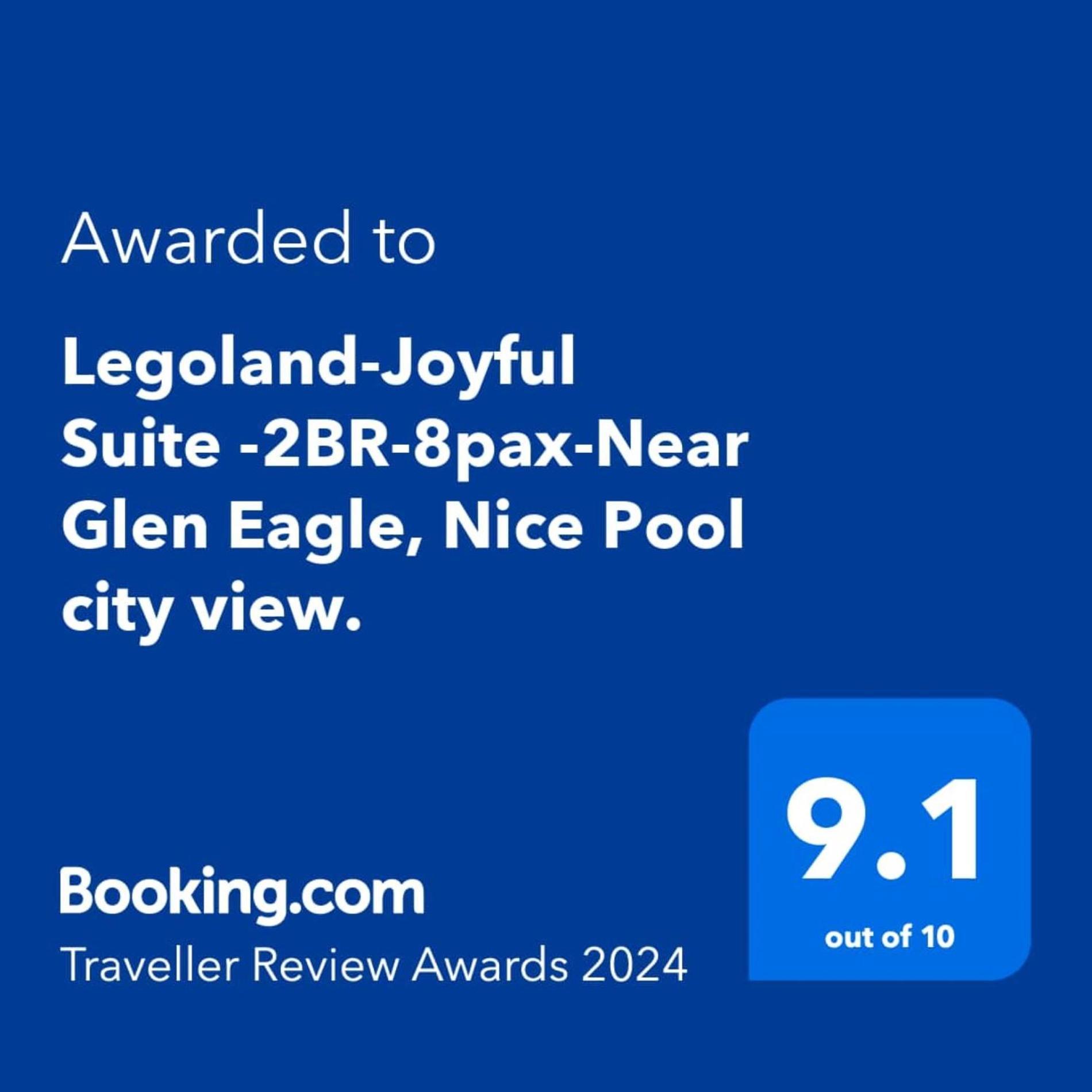 Legoland-Joyful Suite -2Br-8Pax-Near Glen Eagle, Nice Pool City View. Nusajaya  Exterior photo